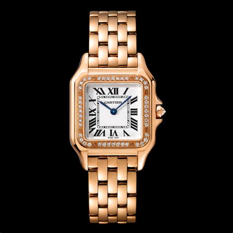 cartier gold rose - cartier rose gold diamond watch.